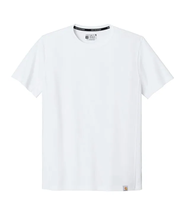 Carhartt Force Sun Defender SS T-Shirt in White, front