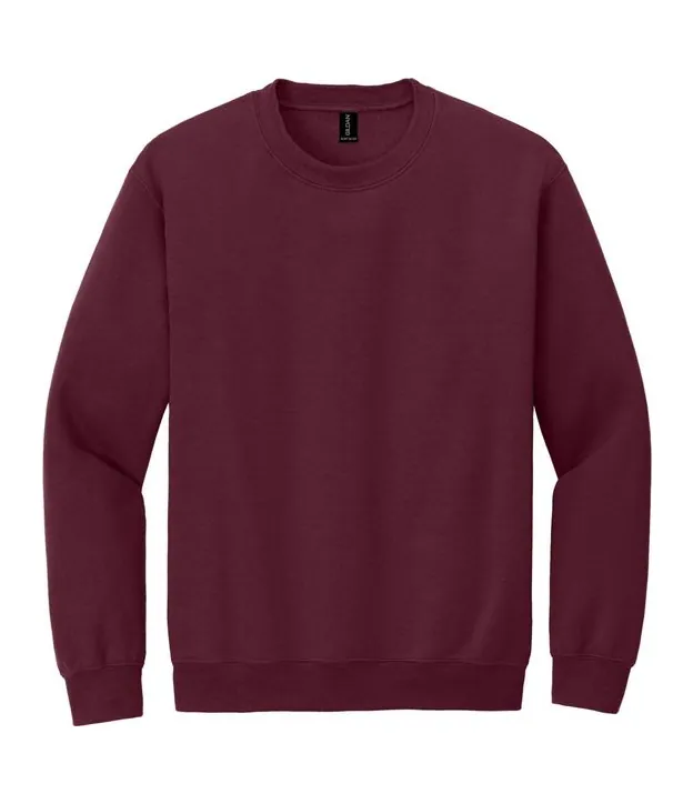 Gildan Heavy Blend Crewneck Sweatshirt in Maroon, front