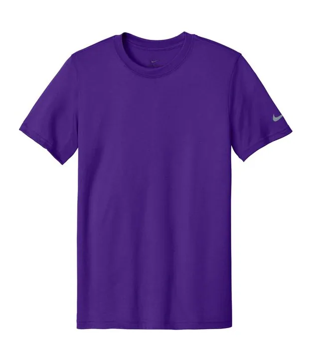 Nike Swoosh Sleeve Legend Tee in Court Purple, front