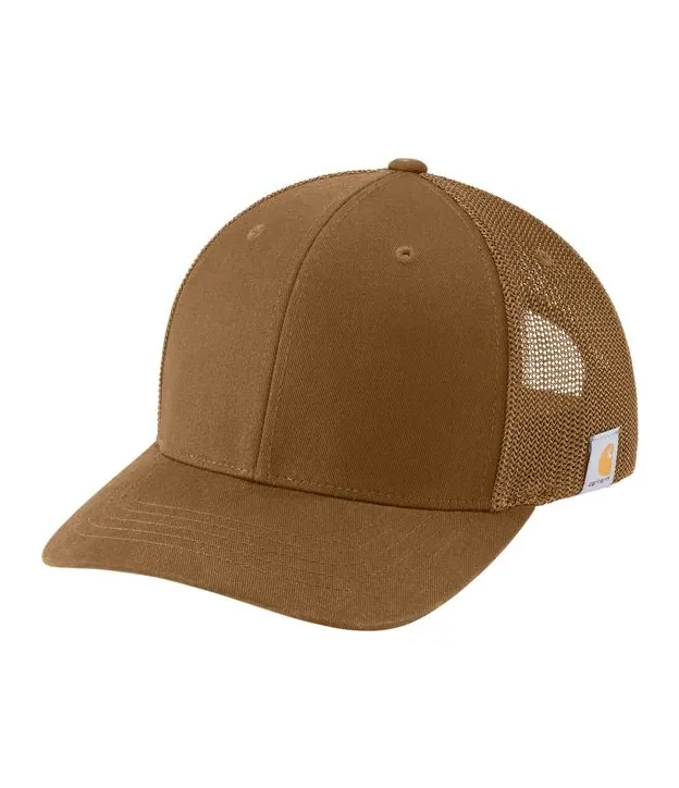 Carhartt Flexfit 110 Mesh Back Cap in Carhartt Brown, front